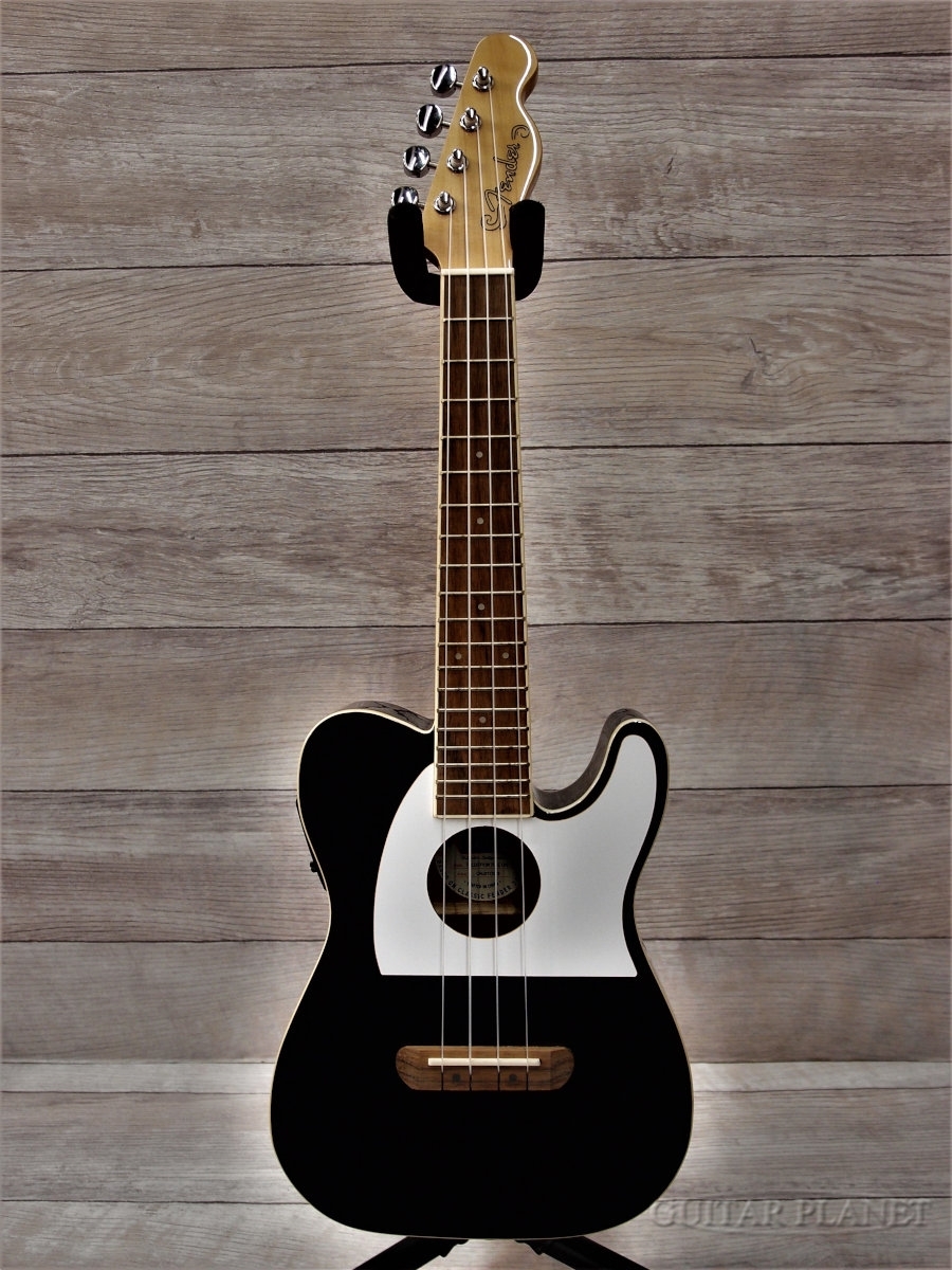 Fender Acoustics Fullerton Tele Uke -Black-  【コンサート/テレキャスタイプ】【ピックアップ搭載】【送料込】（新品/送料無料）【楽器検索デジマート】