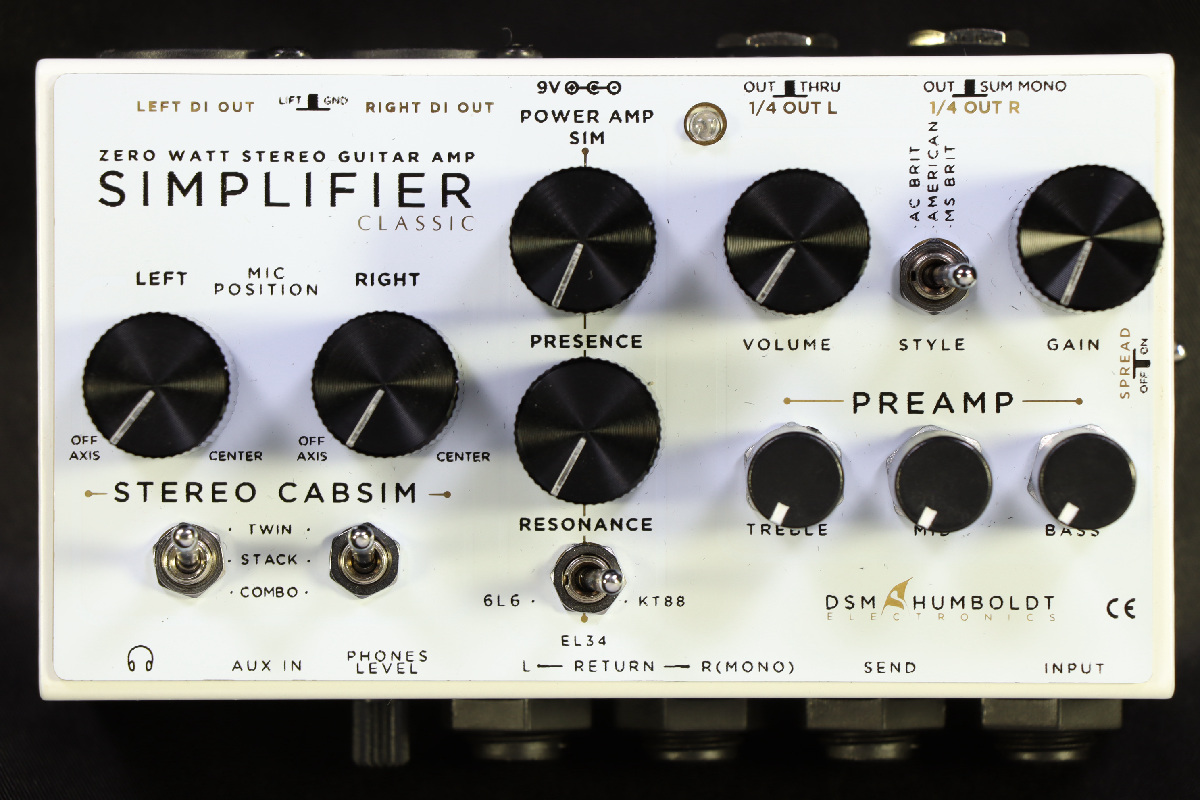 DSM&HUMBOLDT SIMPLIFIER アンプシュミレーター DSM&HUMBOLDT ELECTRONICS SIMPLIFIER MkII プリアンプ アンプ