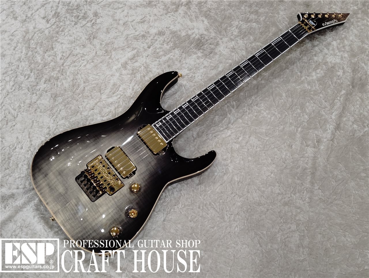EDWARDS E-HORIZON-CTM 50TH / Ash Black Burst C / Black Pearl Back