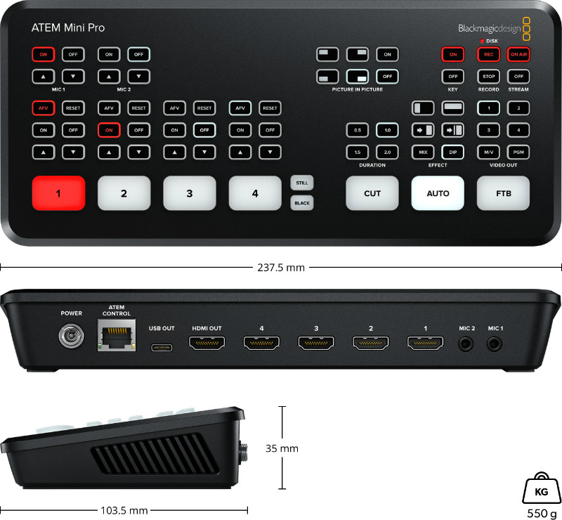 即日発送/新品 ATEM Mini Blackmagicdesign 送料込み