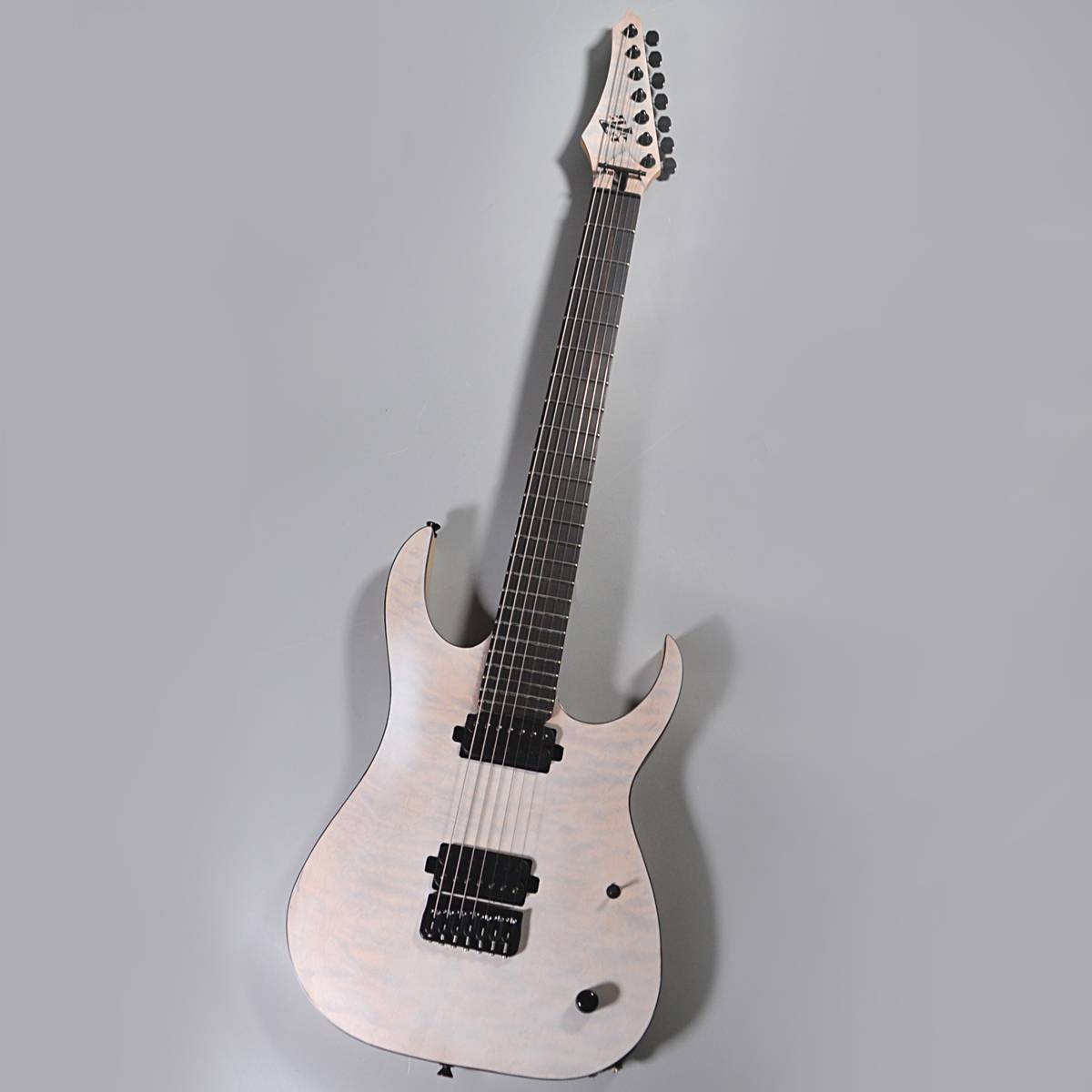 Strictly 7 Guitars Cobra Special 7 HT/T Quilted Maple Thru White