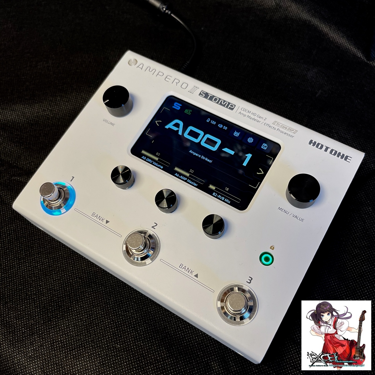 【中古】HOTTONE Ampero2 stomp 付属品あり Ampero II Stomp – Hotone Audio