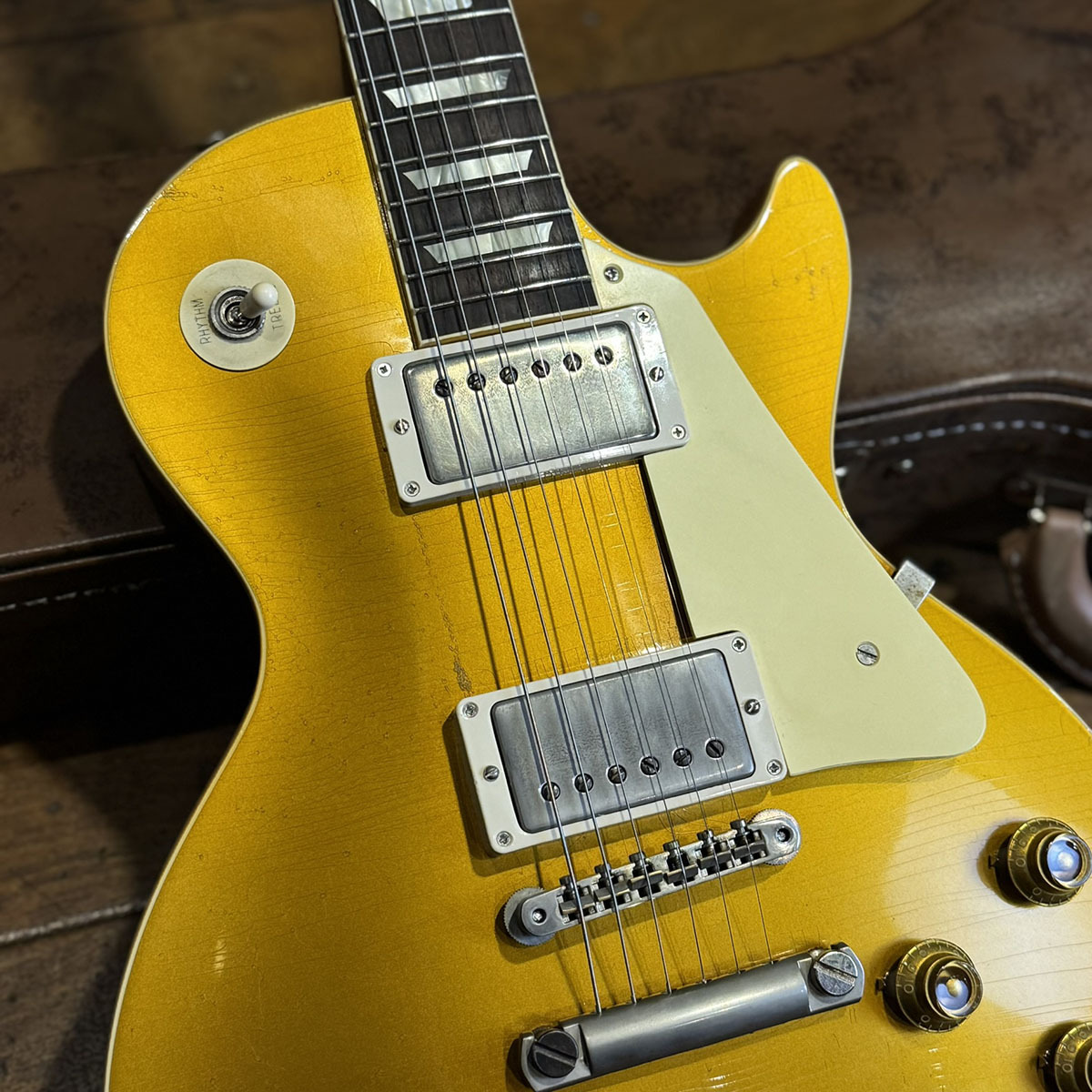 Merphy Lab Gold Top Gibson Custom Shop Murphy Lab 1957 Les Paul Gold Top Double Gold Ultra ...