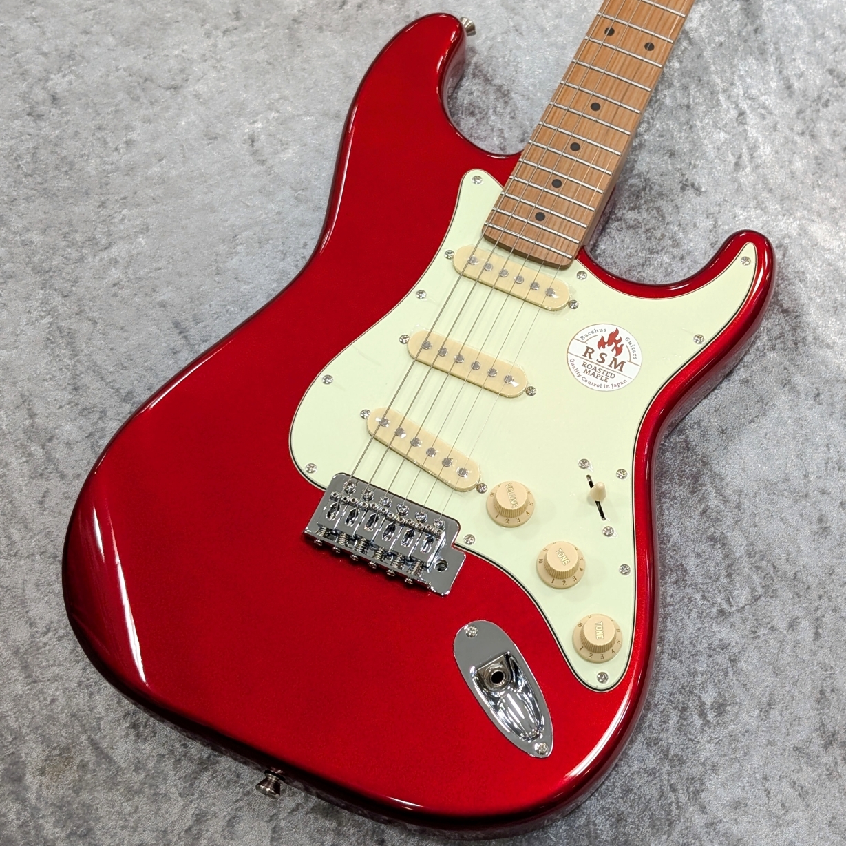 Bacchus ストラト BST-1RSM キャンディアップルレッド Bacchus BST-1-RSM/M / CAR(Candy Apple Red)【3.69kg】（新品/送料