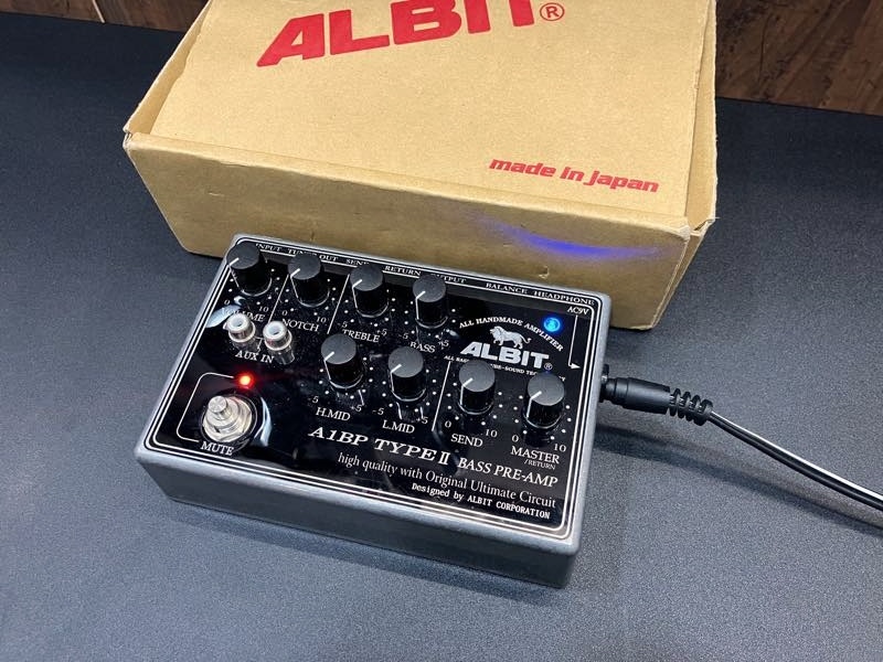 ALBIT ベース用プリアンプ A1BP TYPE II 手堅いベースプリアンプ！ “Albit A1BP TYPEⅡ” (ベース機材