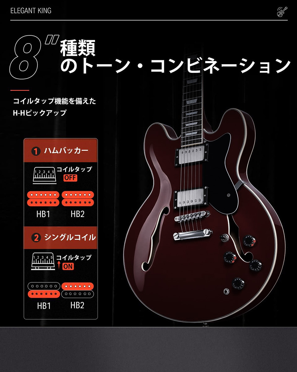 DST-152W 楽器・音響機器 Donner エレキギター 初心者セット STタイプ