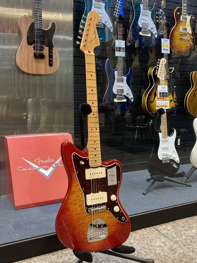 Fender 2024 Collection Made in Japan Hybrid II Jazzmaster M.Fingerboard / Flame  Sunset Orange Transparent （新品/送料無料）【楽器検索デジマート】