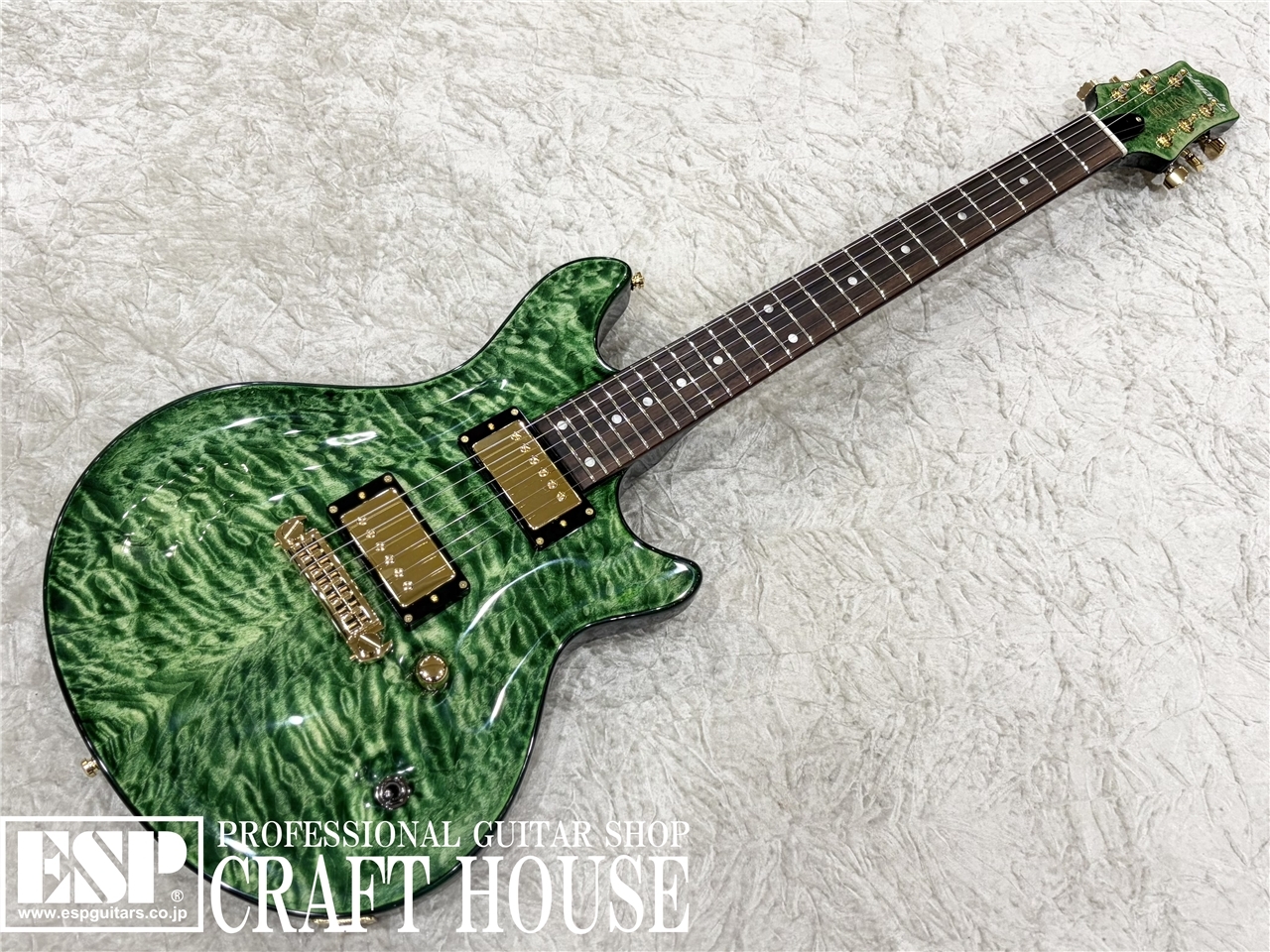 【美品】Edwards E-U-HL2 緑 麗 the GazettE　ガゼット EDWARDS E-U-HL2 / Malachite Green（新品/送料無料）【楽器検索