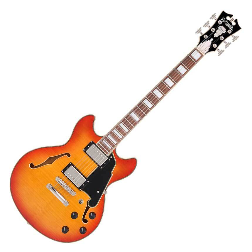 D'Angelico Premier Mini DC XT Honey Burst セミアコギター（新品