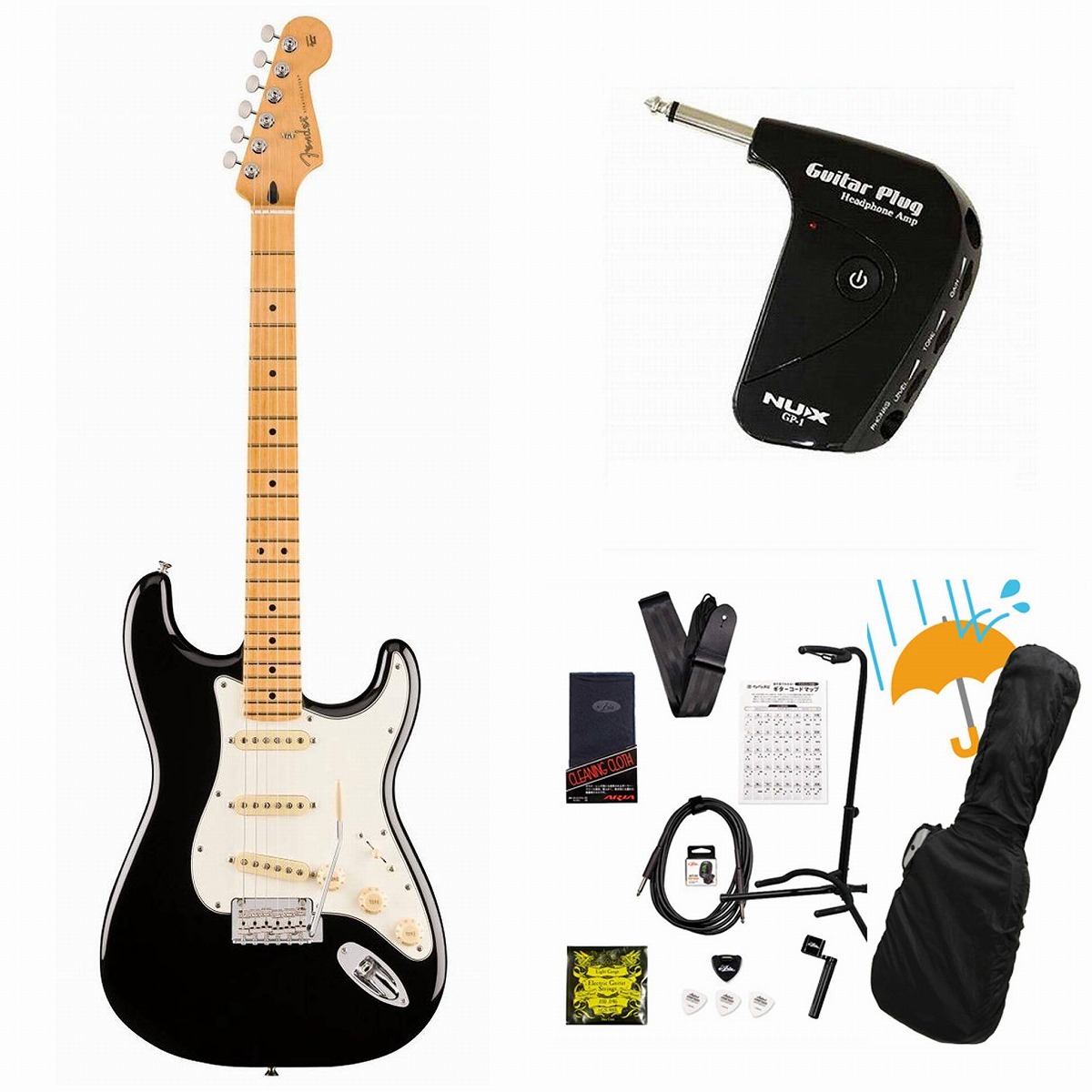 Fender Player II Stratocaster Maple FB Black エレキギター GP-1