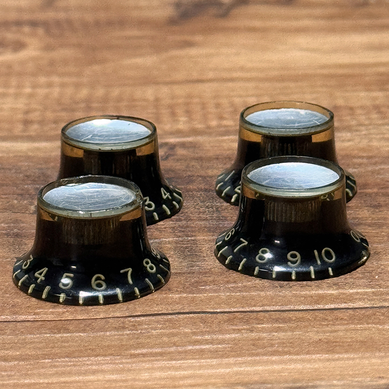 Gibson Early 1960's Black Refrector Knob Set（ビンテージ）【楽器