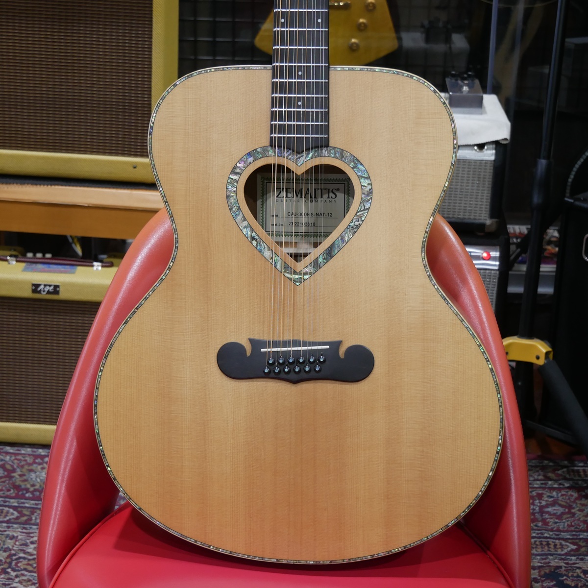 Zemaitis CAJ-300HS-12 Natural 【12弦エレアコ】（新品特価/送料無料