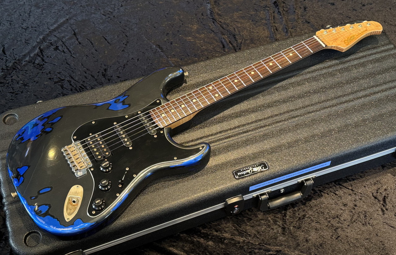 Xotic XSC-2 Black Metallic over Cobalt Blue Metallic, Heavy