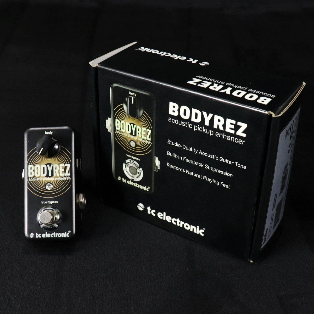 Amazon.com: TC Electronic BODYREZ ACOUSTIC PICKUP ENHANCER Ultra-Compact  Acoustic Guitar Pedal for Acoustic Pickup Enhancement with Studio-Quality  
