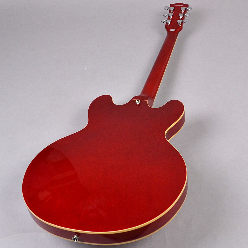 Burny SRSA65 Cherry エレキギター セミアコ ES-335タイプ ホロウ