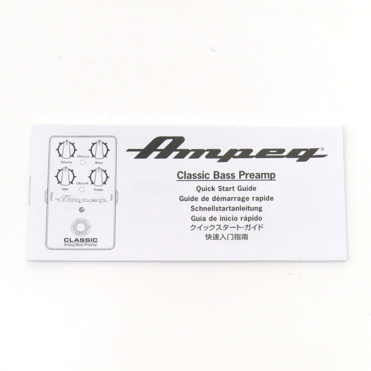 Ampeg CLASSIC Analog Bass Preamp 箱・説明書付き Ampeg CLASSIC Analog Bass Preamp 箱・説明書付き