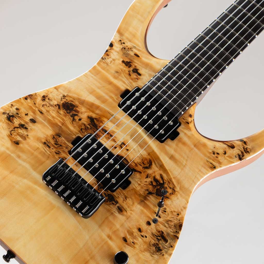 Mayones duvell 7 風 7弦ギター エレキギター MAYONES Duvell 7 Elite / Trans Natural（中古）【楽器検索