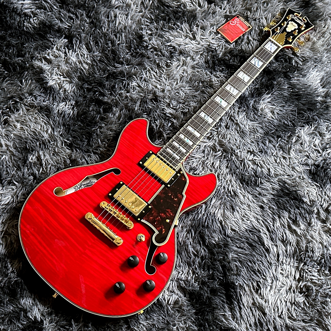 D'Angelico Excel Mini DC Trans Cherry【アウトレット特価