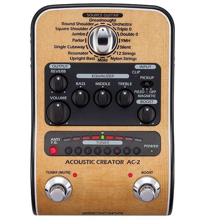 ZOOM AC-2 Acoustic Creator アコースティックギター用 プリアンプ