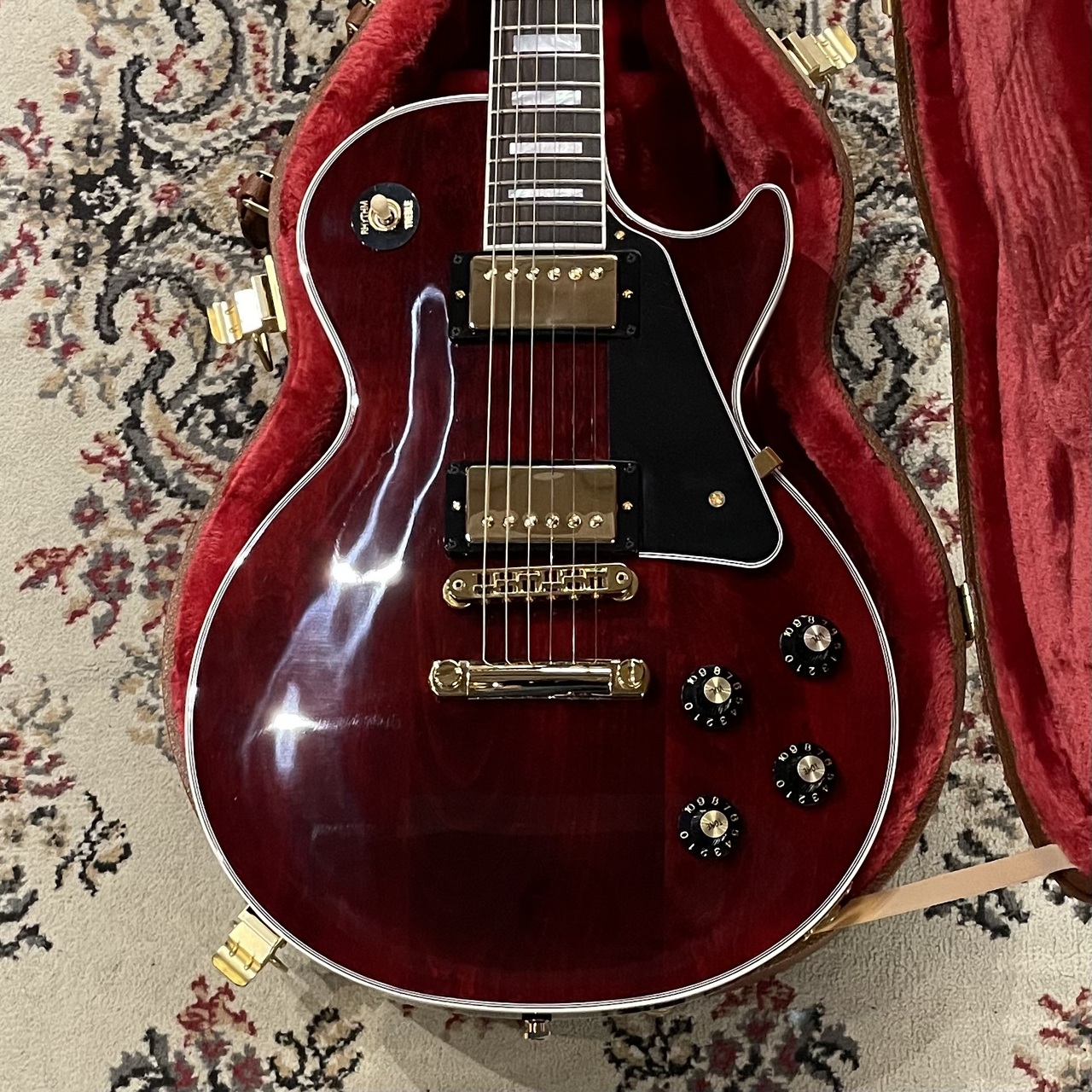 Gibson 【フレイムネック個体!!】Les Paul Custom 70s Wine Red Gloss