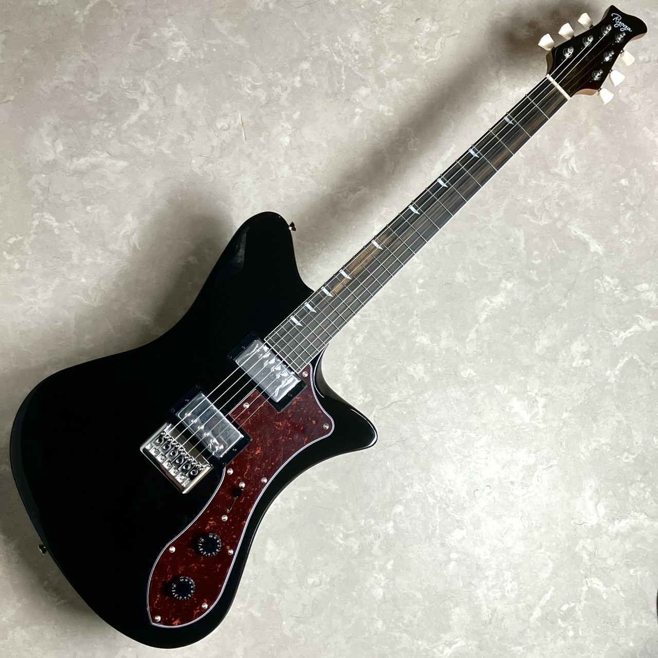 RYOGA SKATER Black エレキギター ハムバッカー ベイクドメイプル