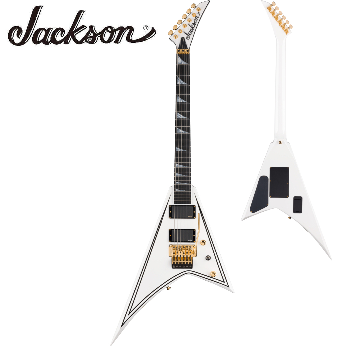 Jackson MJ Series Rhoads RR24MG White with Black Pinstripes（新品