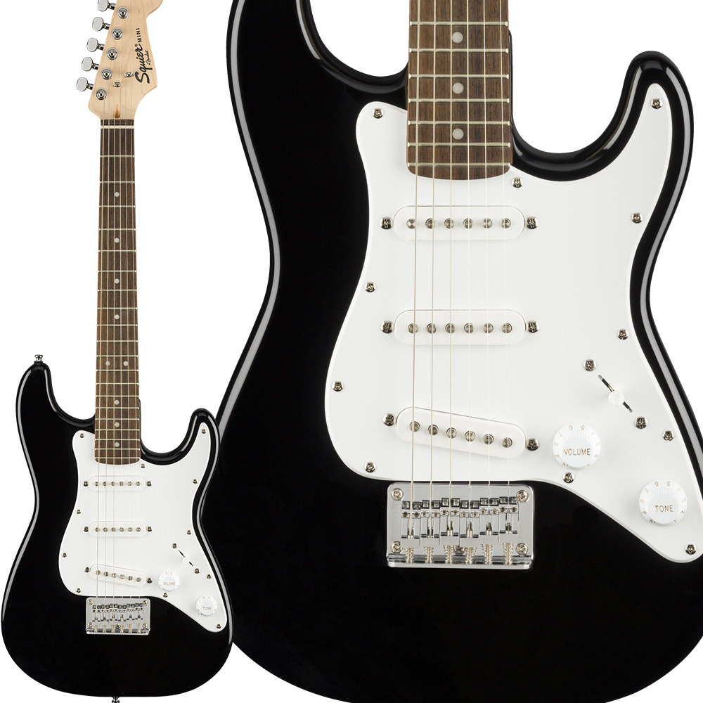 Squier by Fender Mini Strat Laurel Fingerboard Black エレキギター