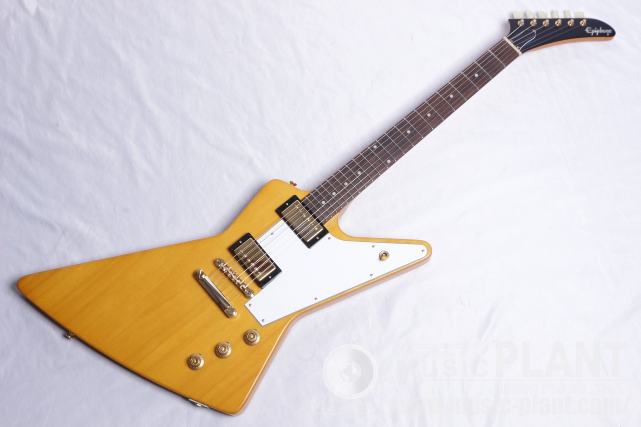 Epiphone 1958 KORINA EXPLORER White Pickguard Aged Natural（中古