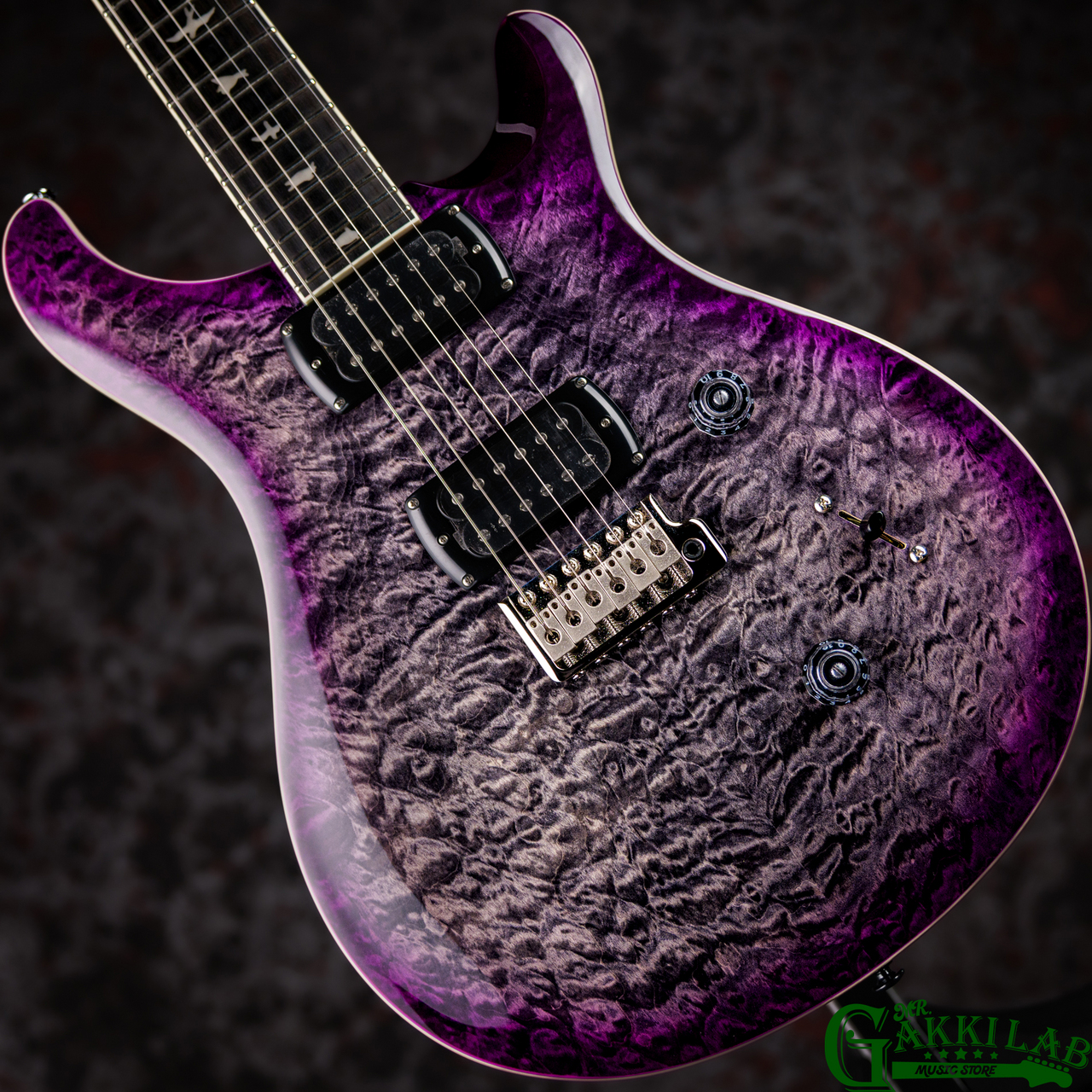 Paul Reed Smith(PRS) SE Custom 24 Quilt Package Charcoal Purple