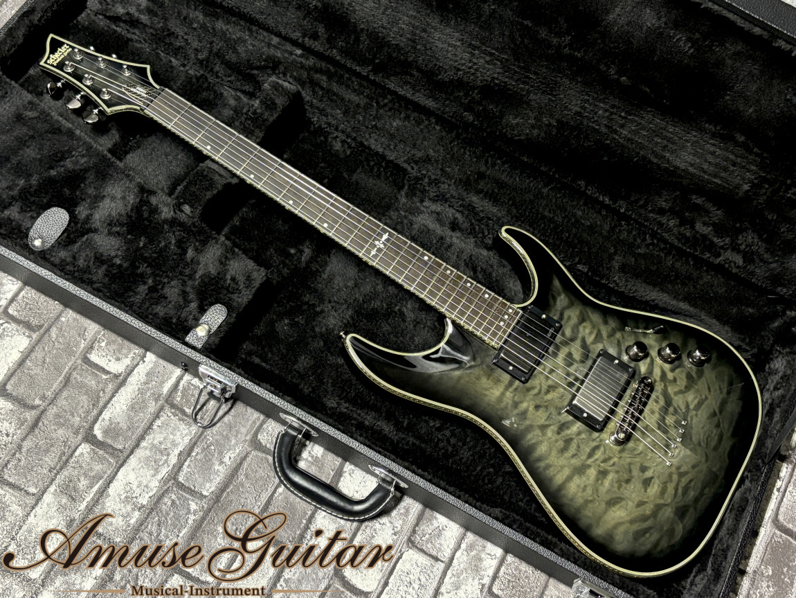 シェクター　ヘルレイザー　EMG SCHECTER Diamond Series Hellraiser Hybrid C-1 Trans Black
