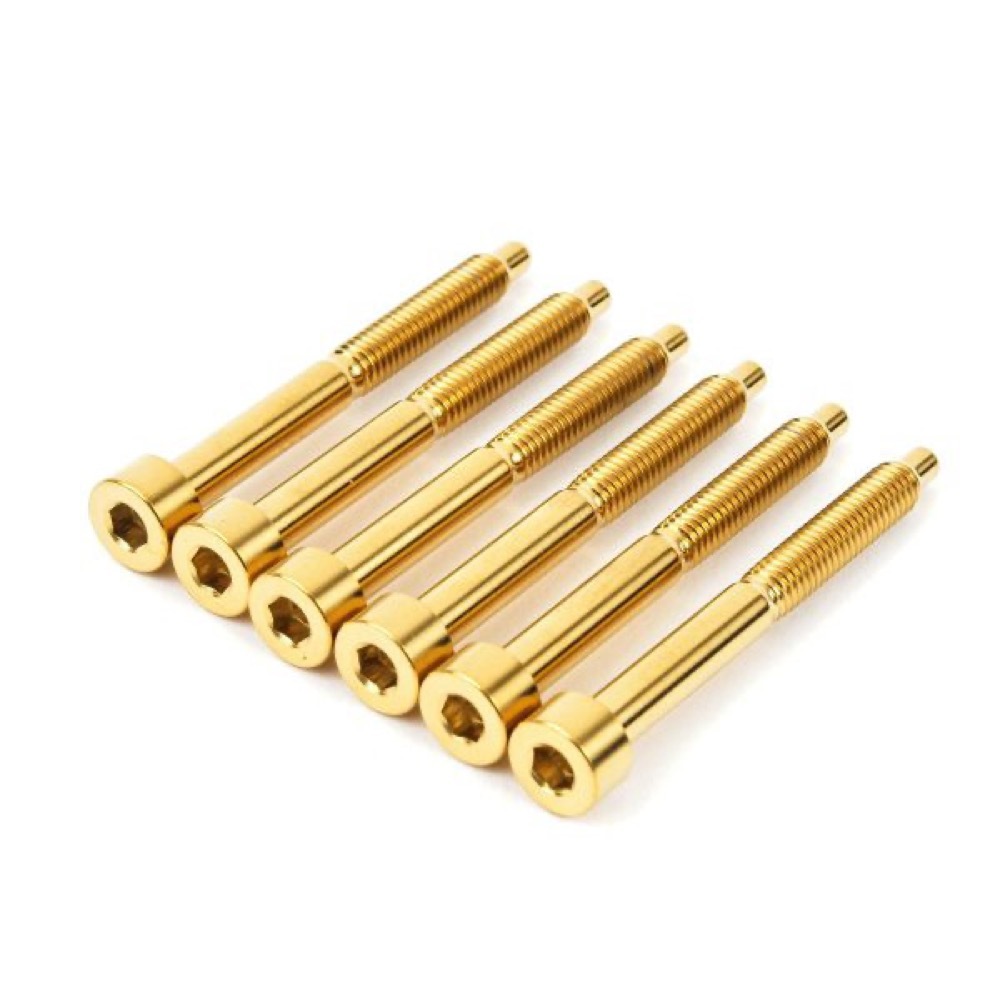 FUTone Titanium String Lock Screw Set GOLD フロイドローズ用 ストリングロックスクリュー 6本
