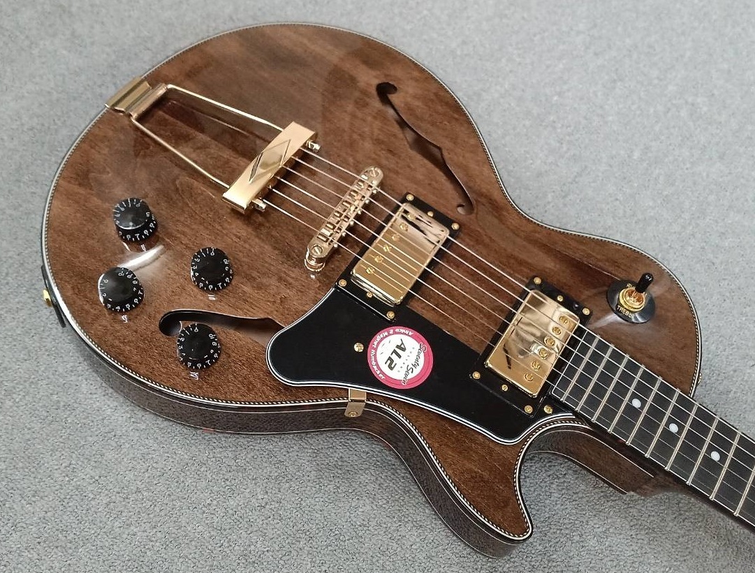 エレキギター セミホロウボディ ブラウン Seventy Seven Guitars Japan Tune-up Series STORK-STD-JT ABR
