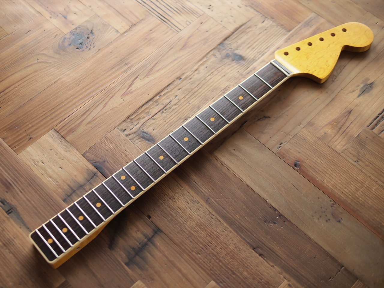 WARMOTH Largehead Bound Neck - Birdseye Maple/Dark Indian Rosewood