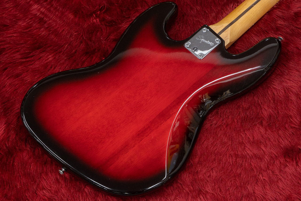 Squier by Fender Jazz Bass 2 Tone Red Burst Standard Series 
