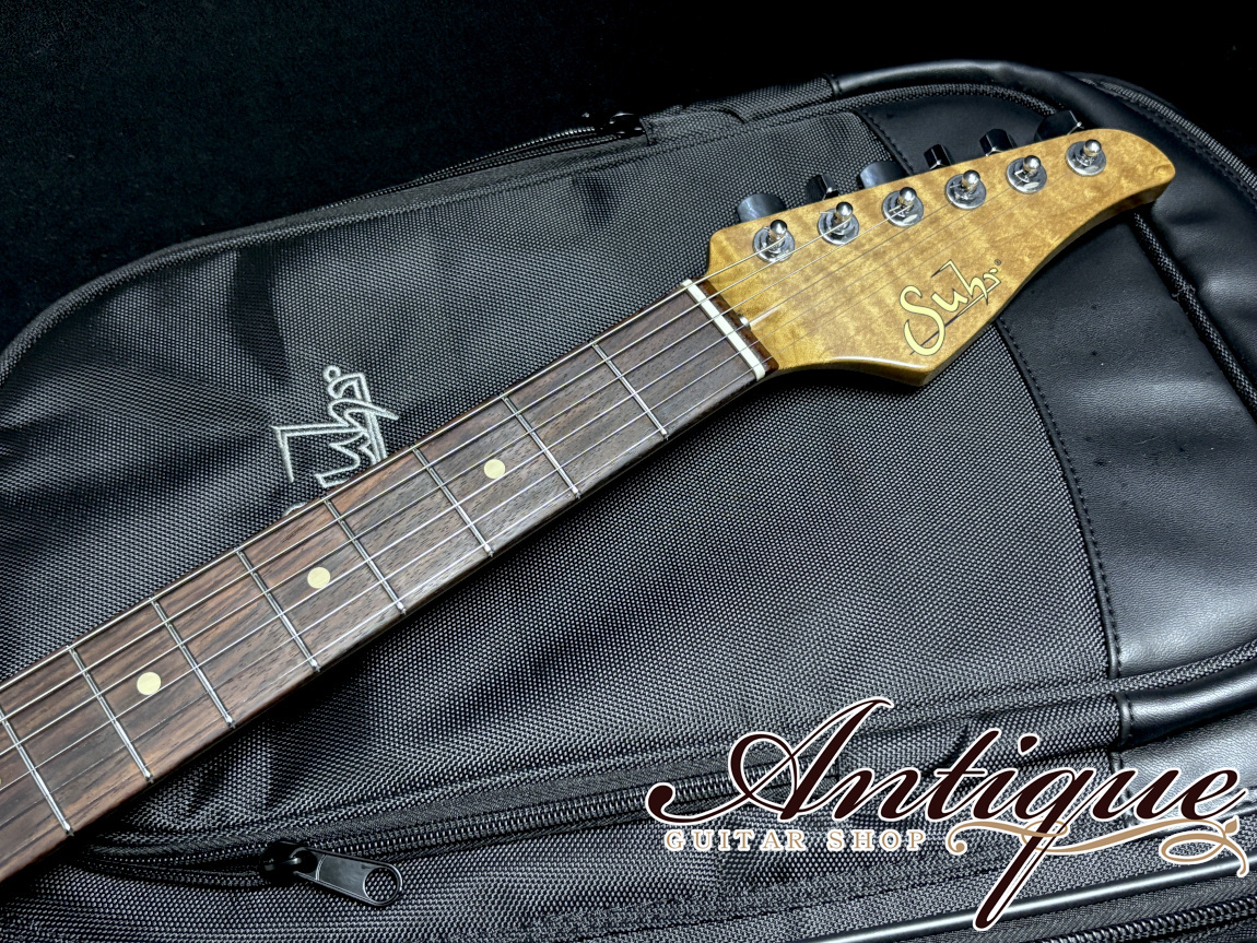 Suhr JE-Line Classic S Antique 2024 Black w/Roasted Flame Maple&SS