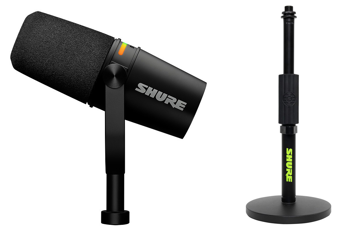 SHURE MV7+ スタンド付 マイクアーム セット おまけ付 マイク
