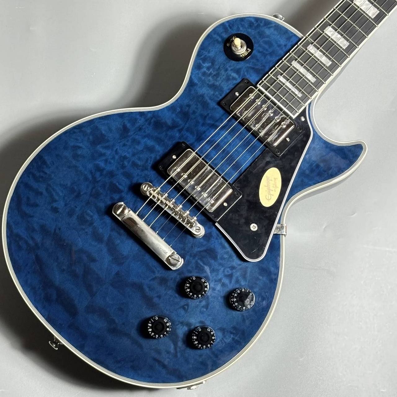 Epiphone Les Paul Custom Quilt Viper Blue (バイパーブルー) エレキ
