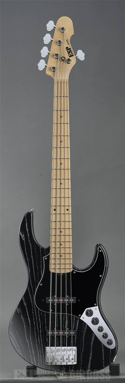 ESP AMAZE-AS-5 (Black w/White Filler)（新品/送料無料）【楽器検索