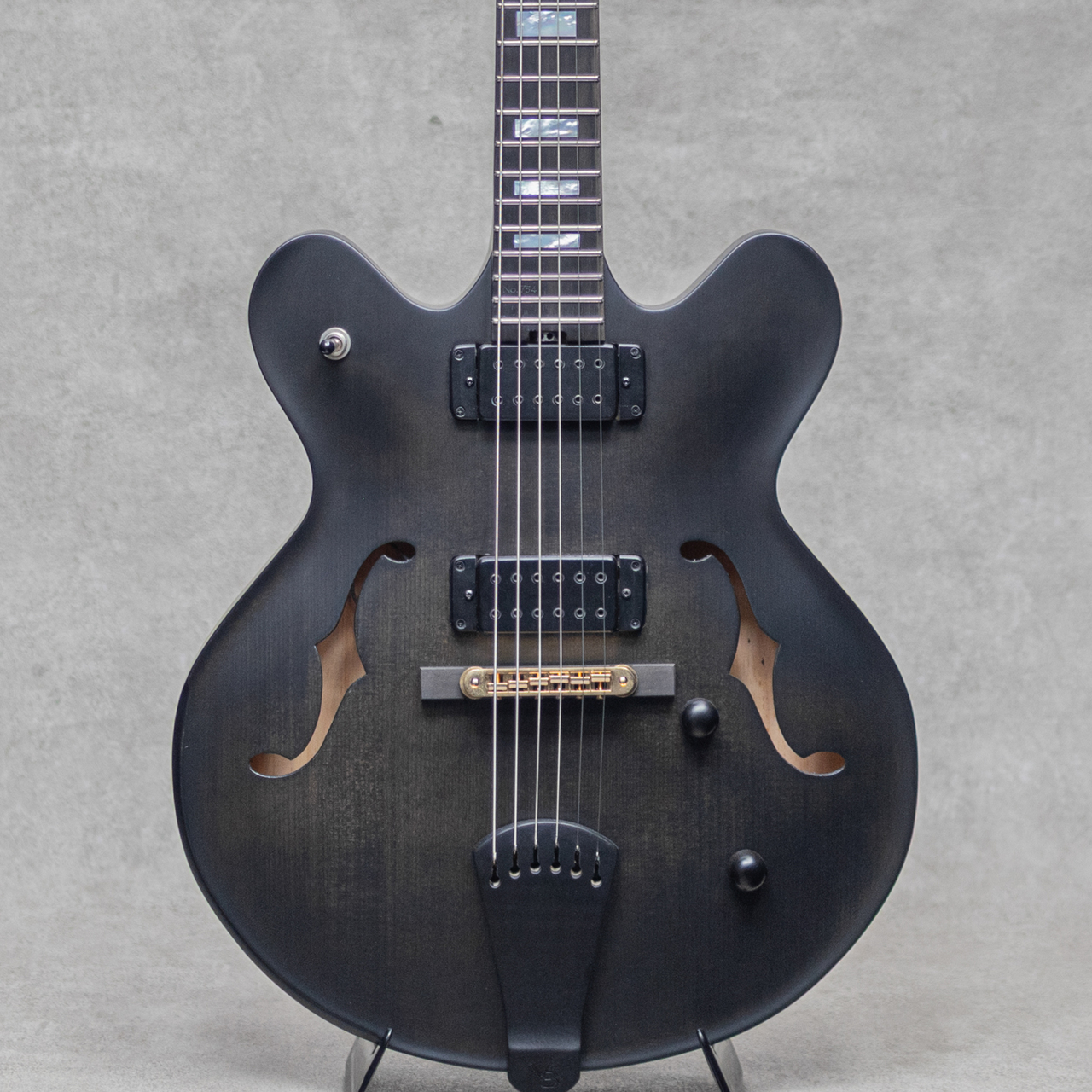 Victor Baker Guitars Model 35 Chambered Semi-hollow Black Smoke