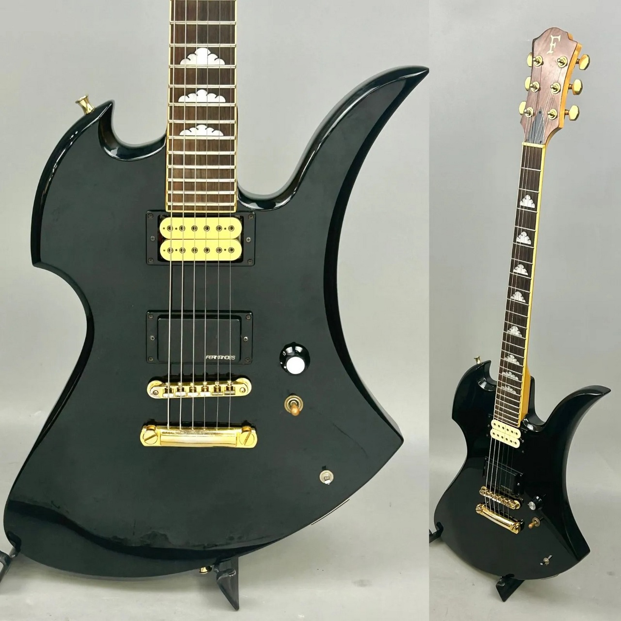 FERNANDES MG-80X モッキンバード ＆ 目玉ストラップ FERNANDES MG-80X Black（中古/送料無料）【楽器検索デジマート】