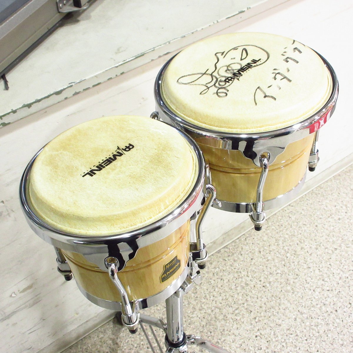 Meinl MARATHON SERIES WOOD BONGO ウッドボンゴ スタンド付き
