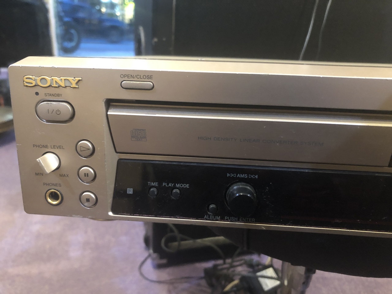 オーディオ機器SONY　MXD-D400「CD＋MD」一体型デッキ コンパクトディスク・ミニデ