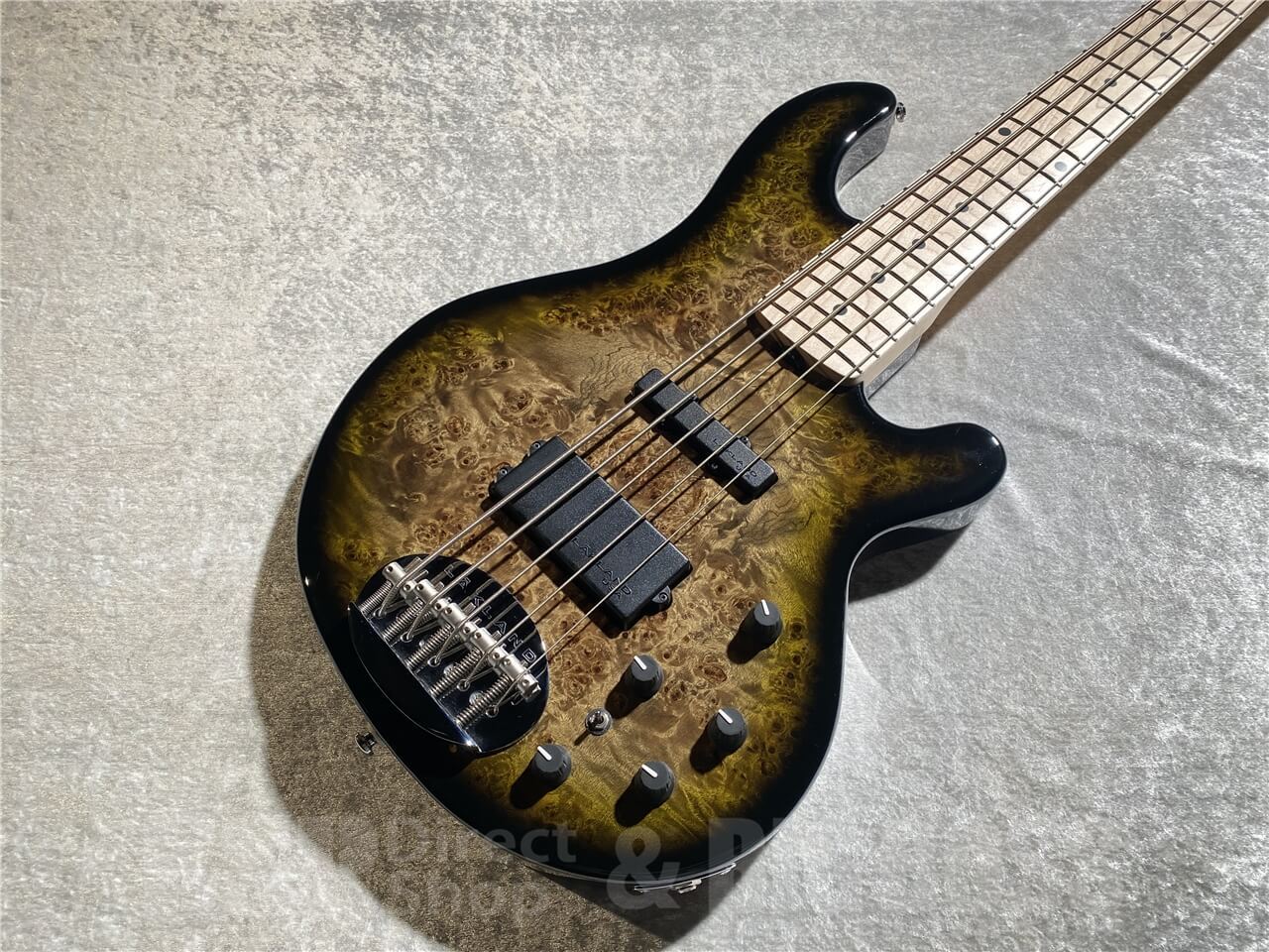 Lakland SL55-94 Deluxe Poplar Burl (Dark Oak Green Sunburst