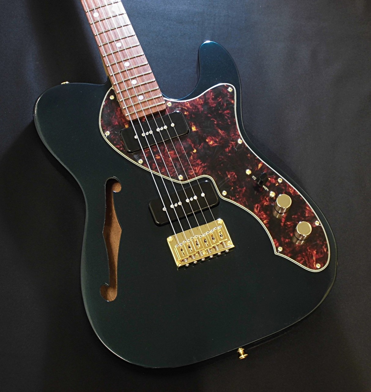 K.Nyui Custom Guitars KNTE Thinline / Green Metallic【当店