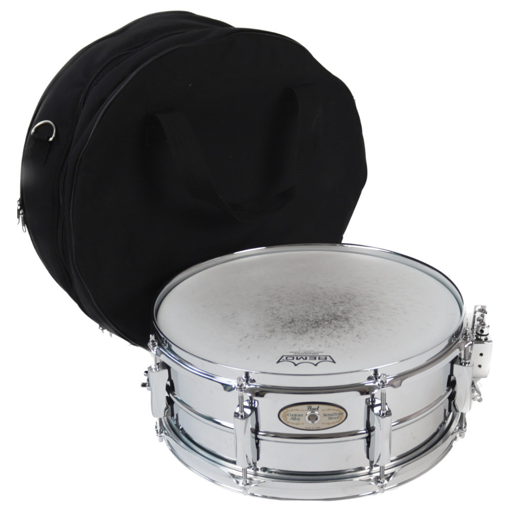 【値下げ】 Pearl スネアドラム 【中古】 Pearl パール Steel SensiTone パーカッション・打楽器