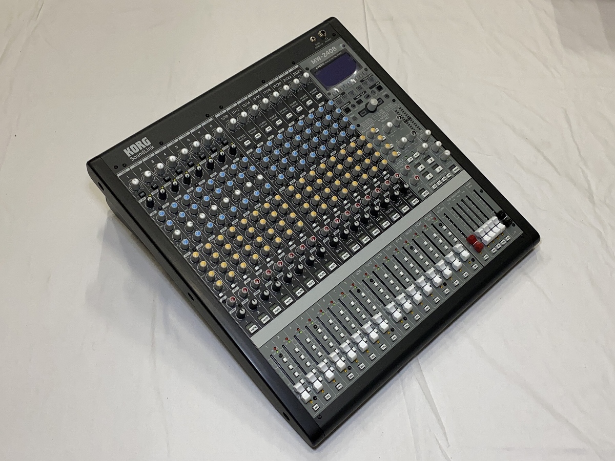 KORG MW-2408 BK 24チャンネル ハイブリッド/アナログミニコンソール