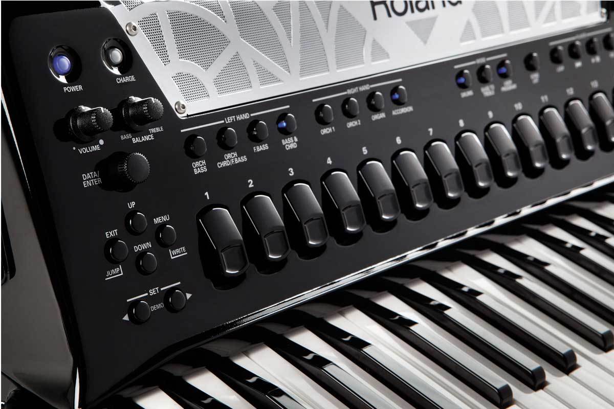 Roland V-Accordion FR-8X BK ブラック Vアコーディオン ピアノ鍵盤