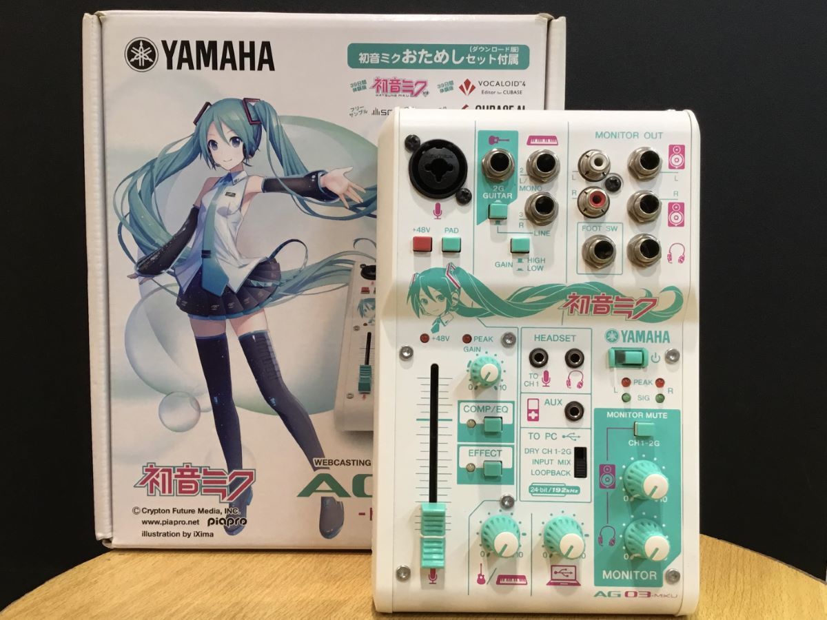 YAMAHA AG03-MIKU ウェブキャスティングミキサー