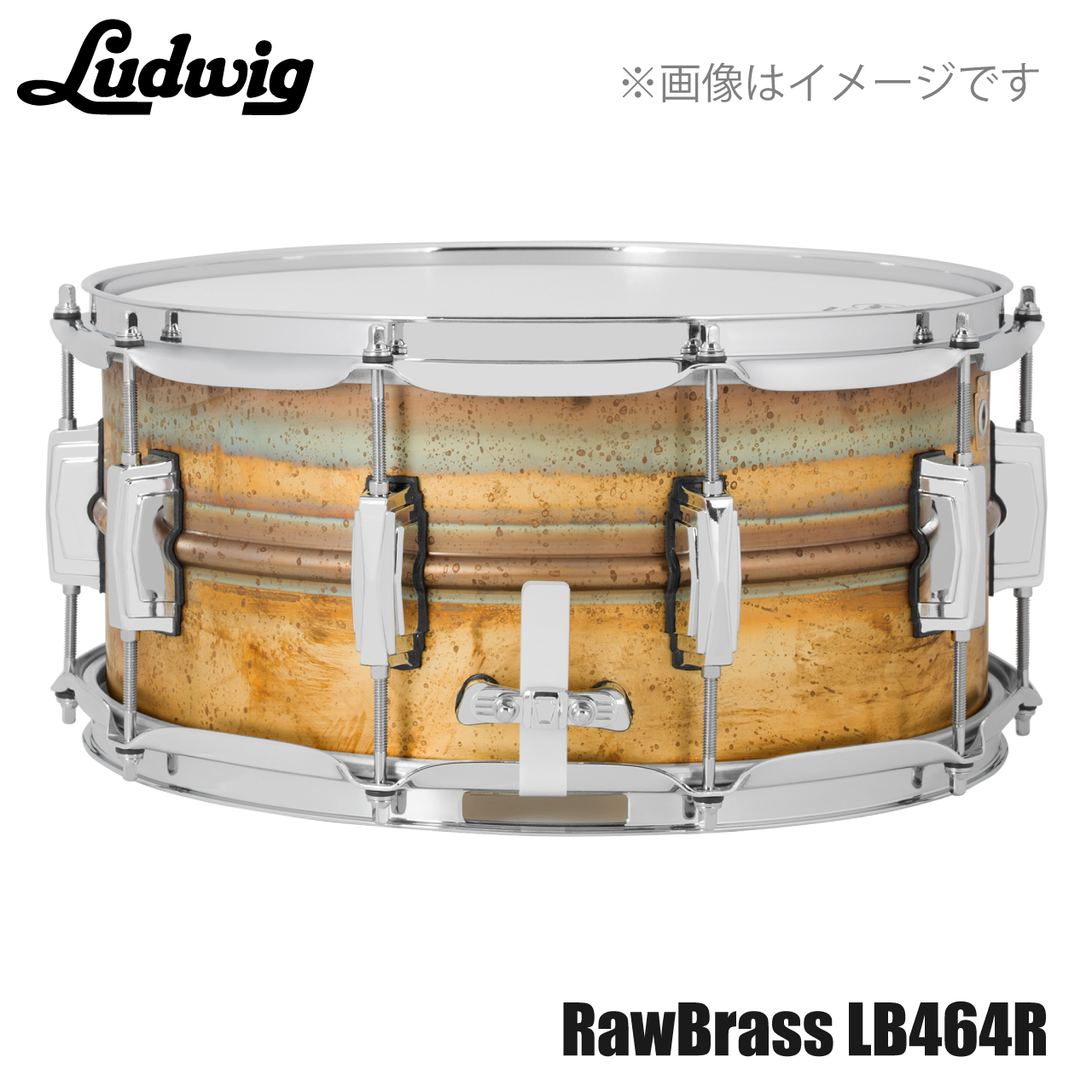 Ludwig LB464R [ Raw Brass Phonic 14