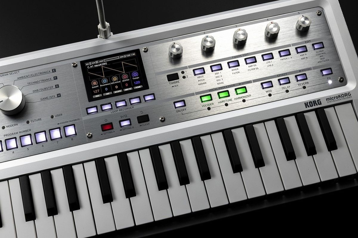 KORG microKORG 2 メタリック・ホワイト SYNTHESIZER/VOCORDER【展示品